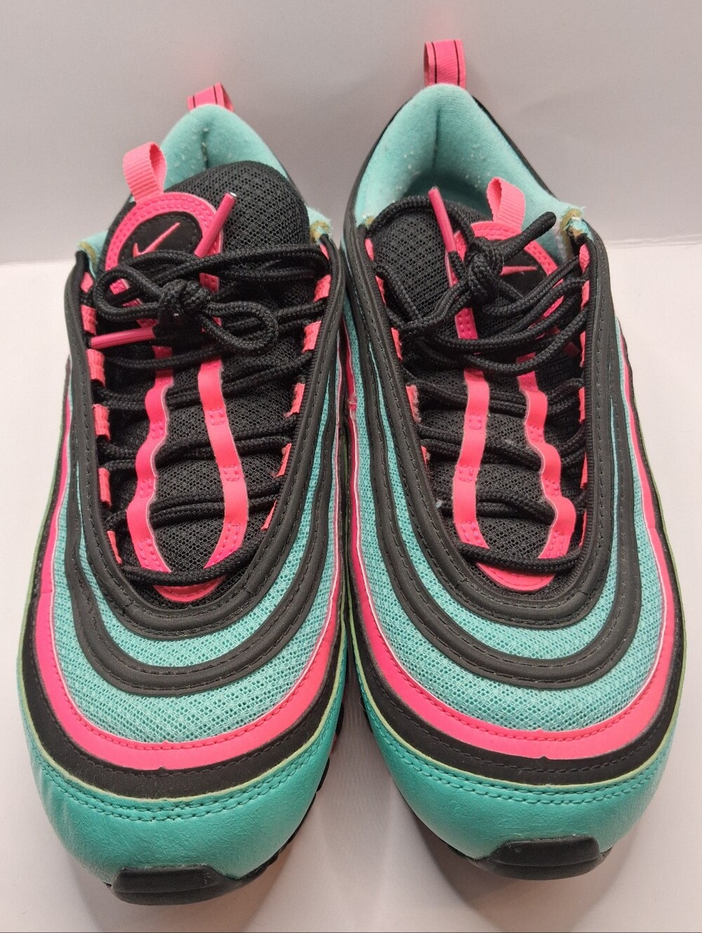 Nike Air Max 97 Hyper Turquoise CU4877-300 Black Pink Teal Women's Size 9